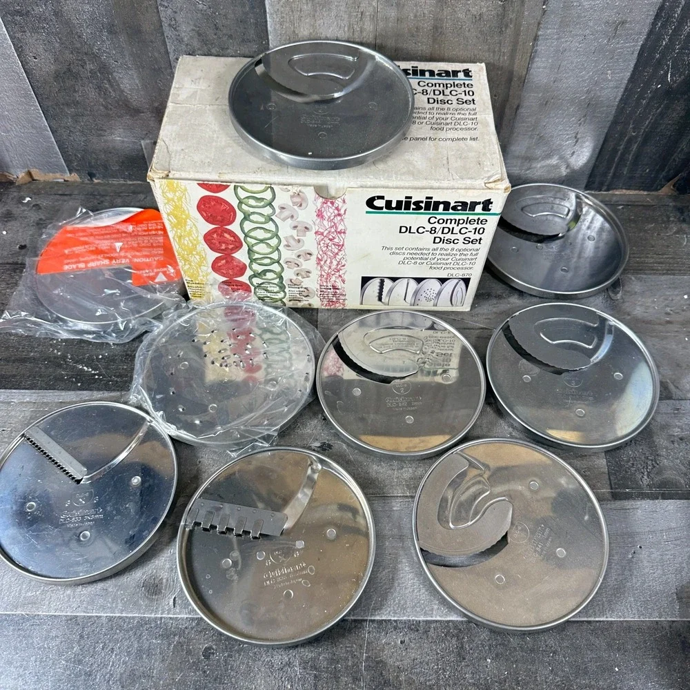 Cuisinart Complete DLC-8/DLC-10 Food Processor 8 Disc Set